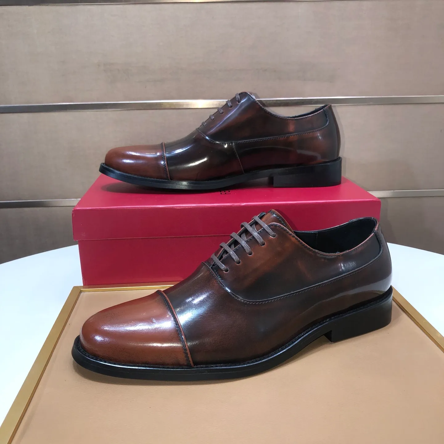 Men's shoes 💰540💰 [Ferragamo/Ferragamo] The latest model from the counter. Original imported high-quality cowhide with open sides + imported 🐂 cowhide lining + original luxury metal buckle + original combination outsole. Comparison is stress-free 38–45 (45 is custom-made and cannot be returned or exchanged)